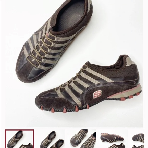 Brown and tan slip on Sketchers - Picture 2 of 5